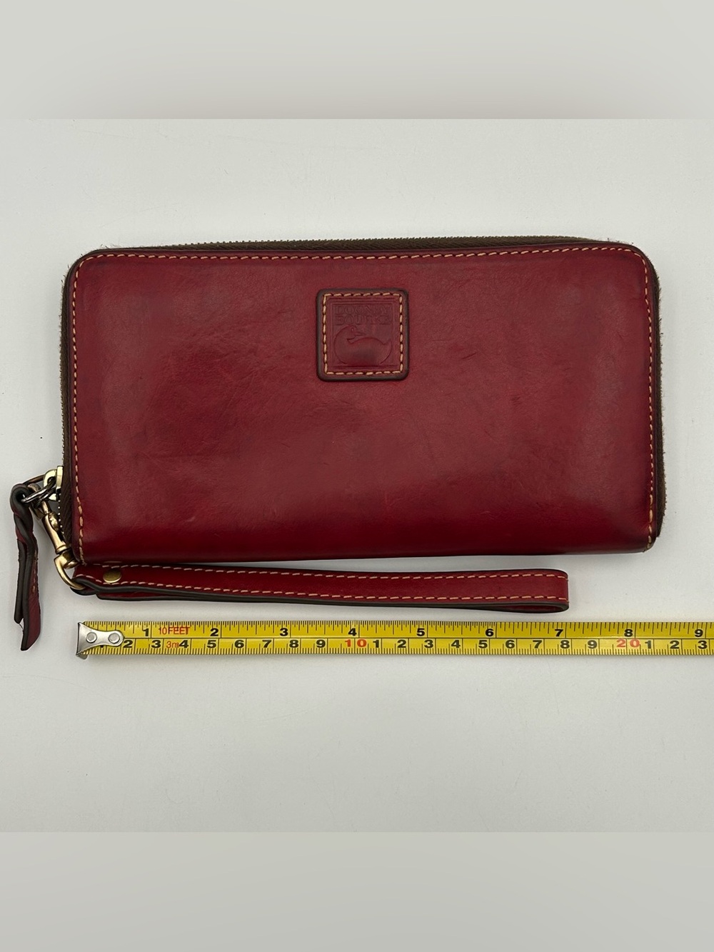 Dooney & Bourke Red Leather Satchel with Matching Wallet - Picture 14 of 16